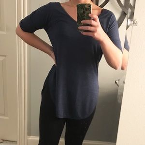 Blue half sleeve shirt